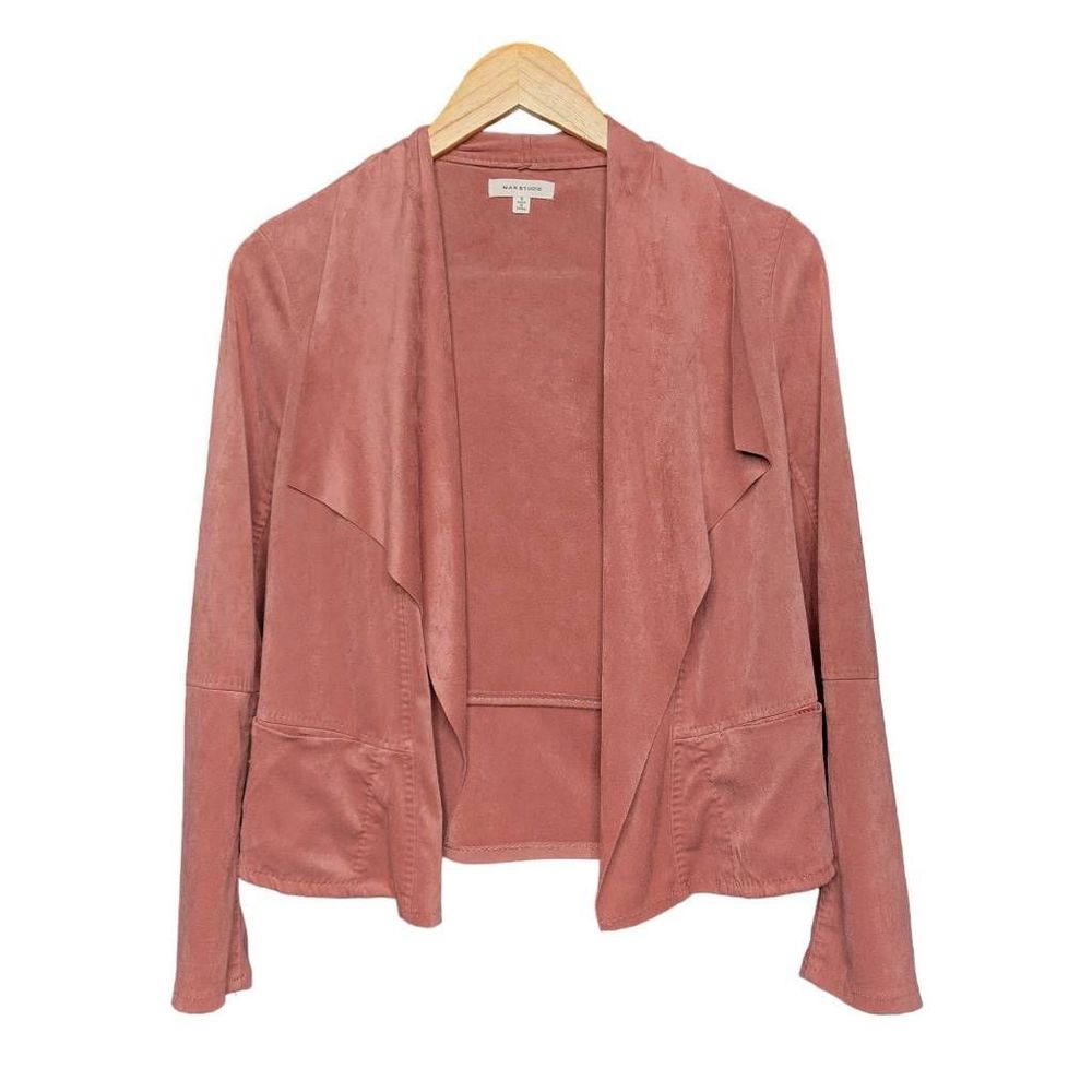 Max Studio Faux Suede Cardigan